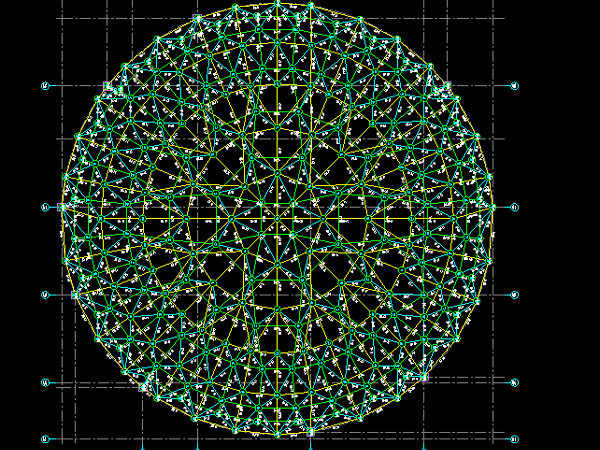 灌南明光正元广场圆形网架