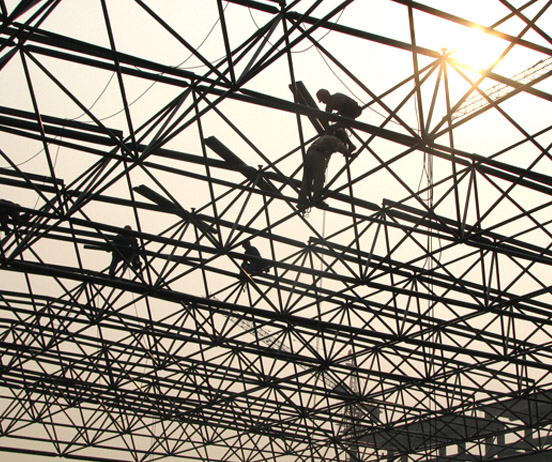 灌南厂房网架安装